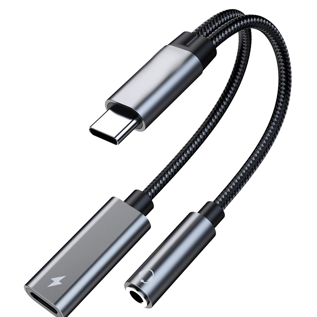 USB-C to (AUX + USB-C)
