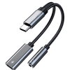 USB-C to (AUX + USB-C)