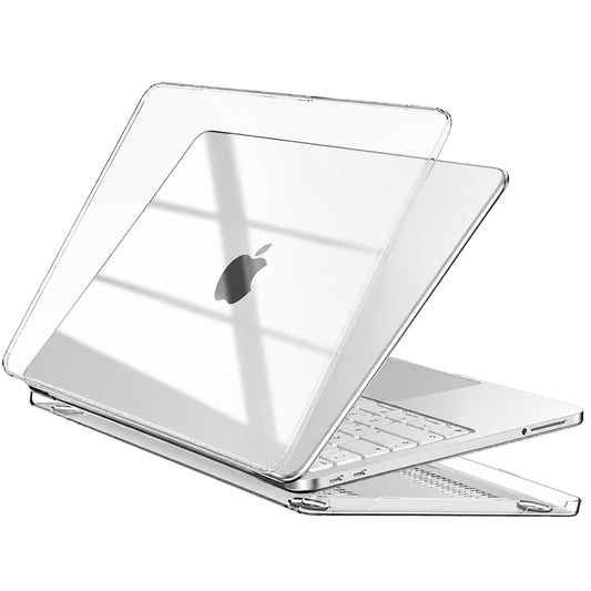 Slim clear Hyve case on a MacBook Neo 13-inch laptop